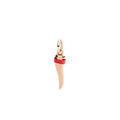 DoDo Anhänger Horn aus Roségold und Emaille (DMC5003-HORNX-ERO9R) aus Roségold mit Emaille