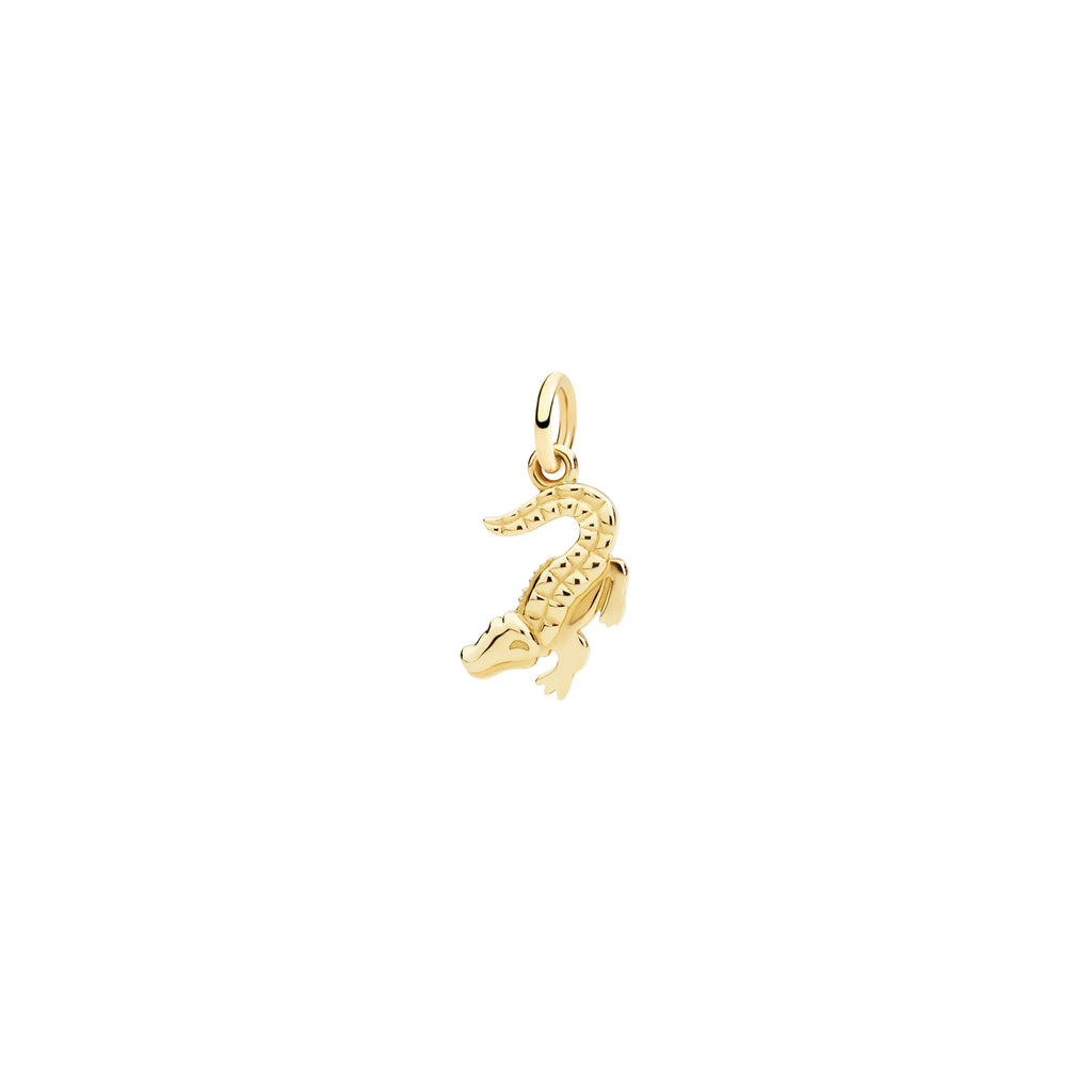 DoDo Anhänger Krokodil (DMC6017-CROCC-0009G) aus Gelbgold