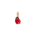 DoDo Anhänger Marienkäfer (DMB9009-LADYS-ERO9R) aus Roségold mit Emaille
