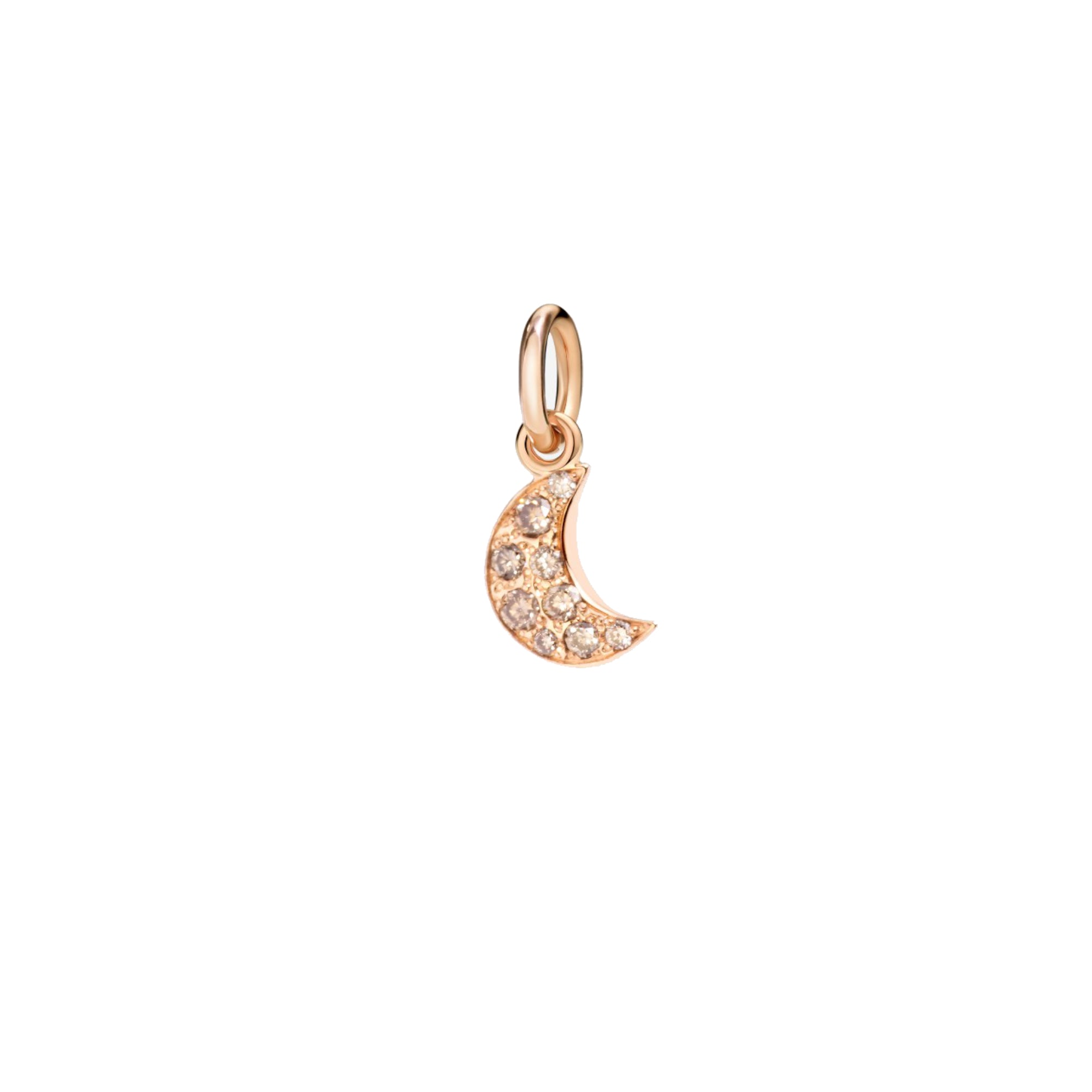 DoDo Anhänger Mond „Precious“ (DMB7006-MOONS-DBR9R) aus Roségold mit Diamant