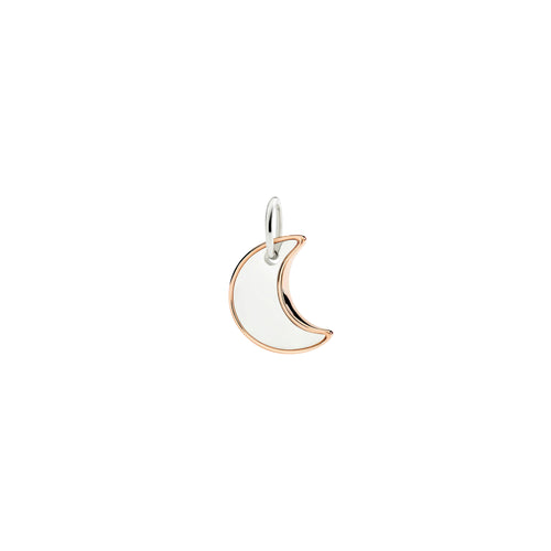 DoDo Anhänger Mond XL aus Silber und Roségold (DMC5022-MOONL-0009A) aus Bicolor-Gold