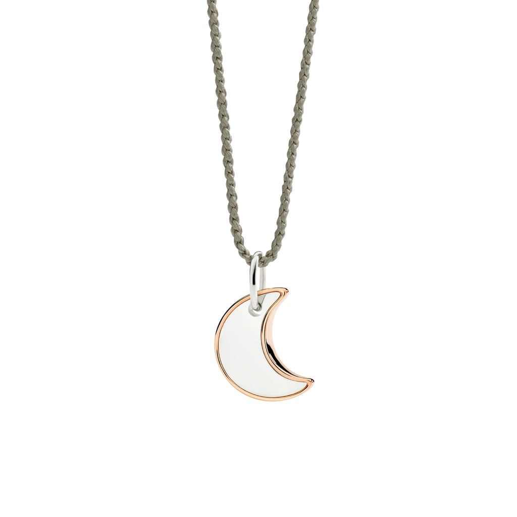 DoDo Anhänger Mond XL aus Silber und Roségold (DMC5022-MOONL-0009A) aus Bicolor-Gold