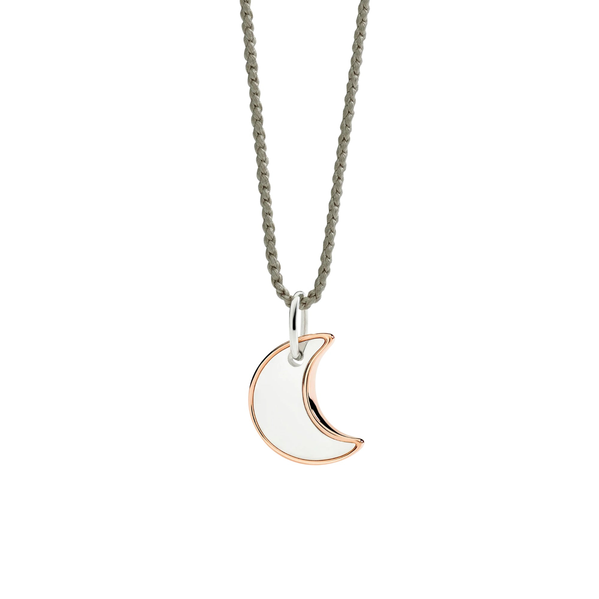 DoDo Anhänger Mond XL aus Silber und Roségold (DMC5022-MOONL-0009A) aus Bicolor-Gold