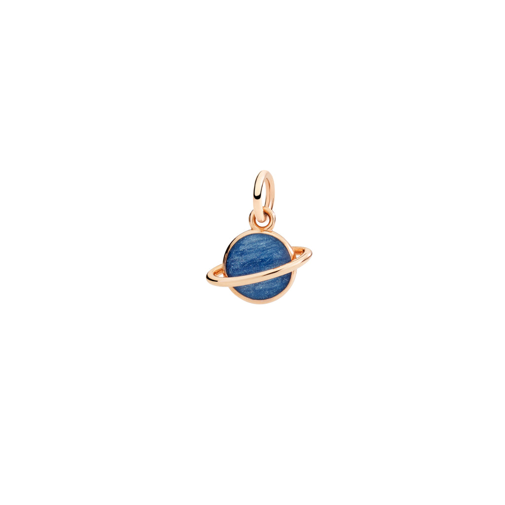 DoDo Anhänger Planet (DMC5015-UNIVE-EBPG9) aus Roségold mit Emaille