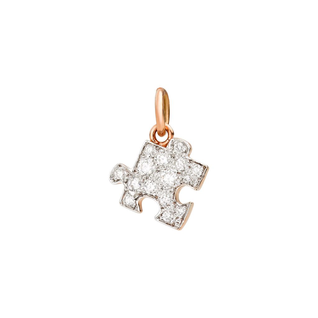 DoDo Anhänger Puzzle „Precious“ (DMC1002-PZZLS-DB09R) aus Roségold mit Diamant