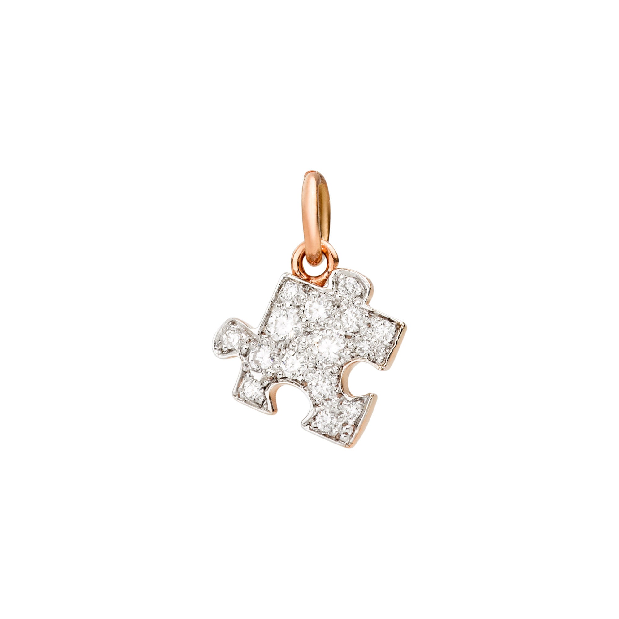 DoDo Anhänger Puzzle „Precious“ (DMC1002-PZZLS-DB09R) aus Roségold mit Diamant
