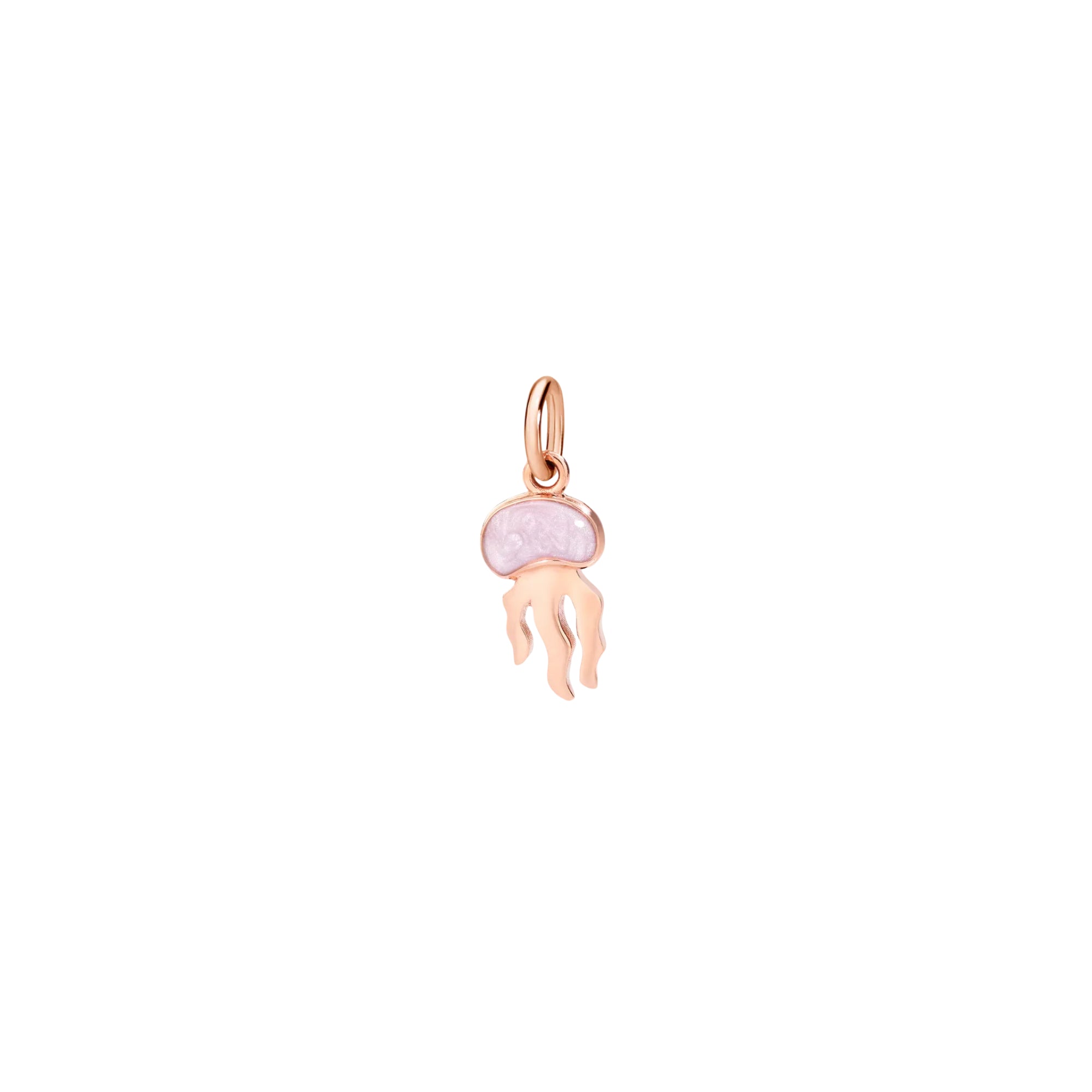 DoDo Anhänger Qualle (DMC0021-JELLY-EPR9R) aus Roségold mit Emaille