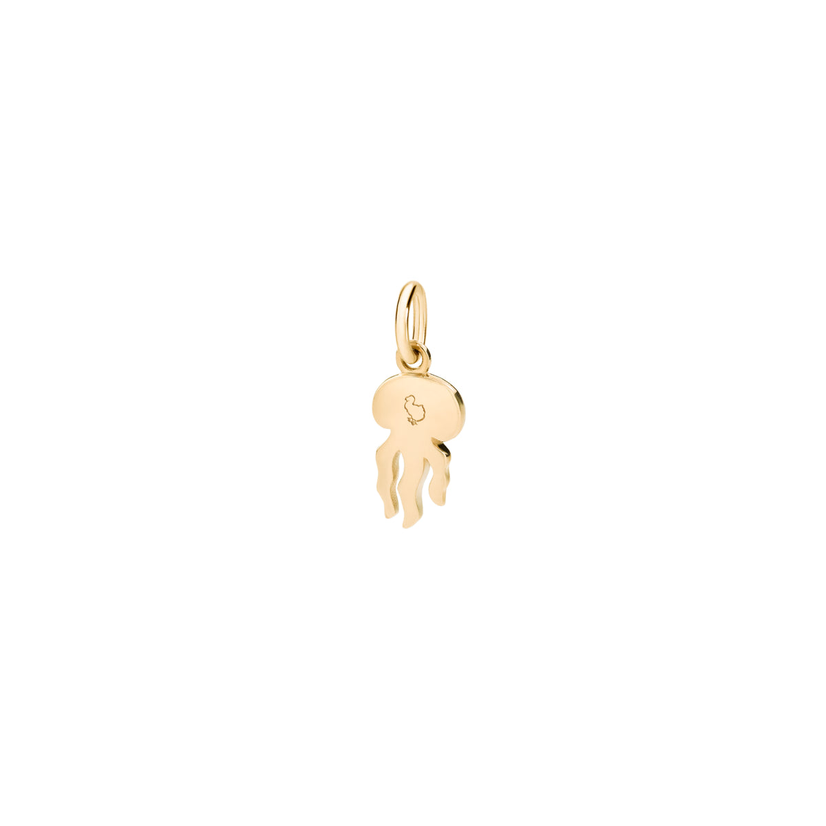 DoDo Anhänger Qualle (DMC0022-JELLY-BSPOG) aus Gelbgold mit Diamant und Spinell