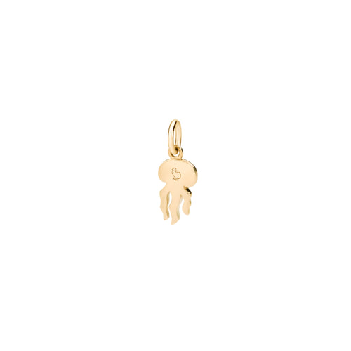 DoDo Anhänger Qualle (DMC0022-JELLY-BSPOG) aus Gelbgold mit Diamant und Spinell