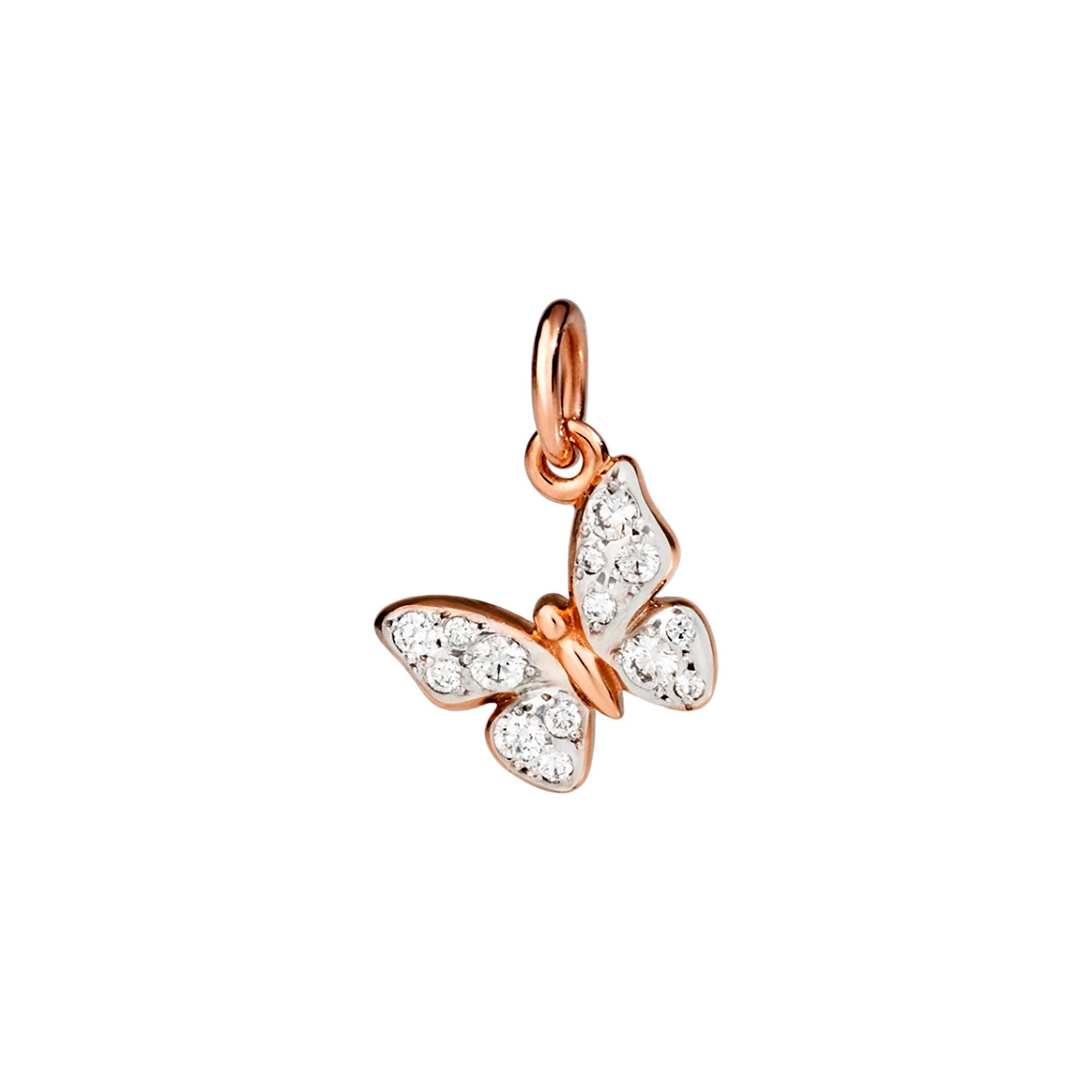 DoDo Anhänger Schmetterling "Precious" (DMC2016-BFLYS-DB09R) aus Roségold mit Diamant