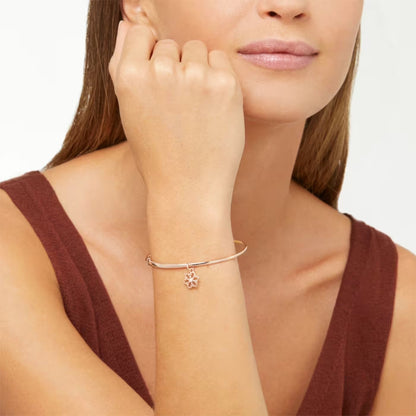 Anhänger Schneeflocke, Roségold • Diamant von DoDo (DMC0025-SNOWX-DB09R)