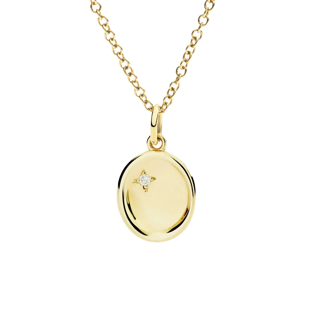 DoDo Anhänger Siegel (DMC5020-SIGNE-DB09G) aus Gelbgold mit Diamant