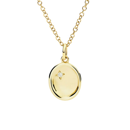 DoDo Anhänger Siegel (DMC5020-SIGNE-DB09G) aus Gelbgold mit Diamant