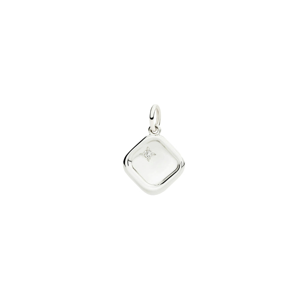 DoDo Anhänger Siegel (DMC5021-SIGNE-DB0AG) aus Silber mit Diamant