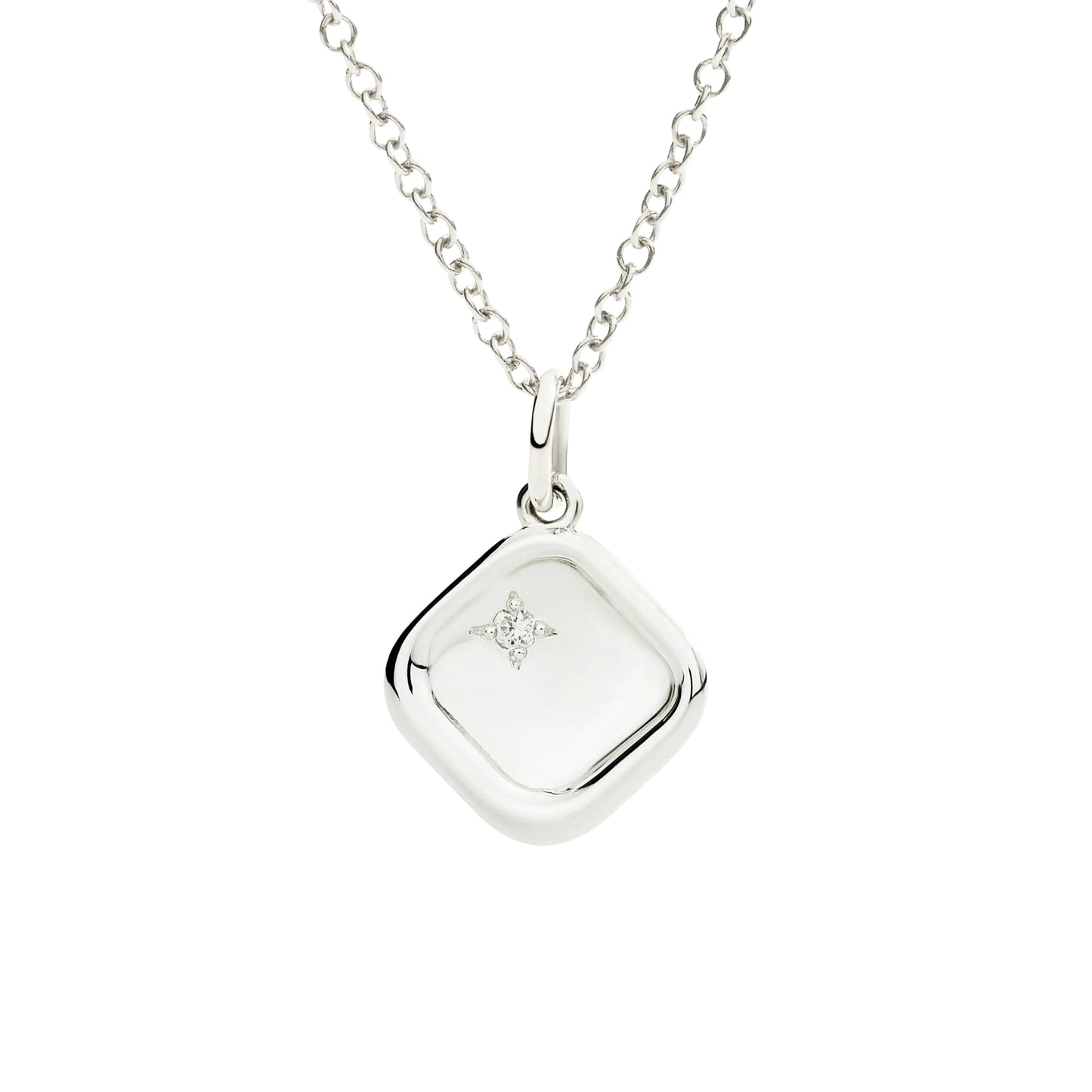 DoDo Anhänger Siegel (DMC5021-SIGNE-DB0AG) aus Silber mit Diamant