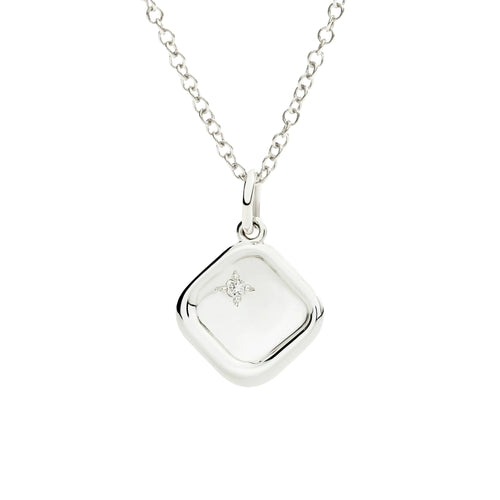 DoDo Anhänger Siegel (DMC5021-SIGNE-DB0AG) aus Silber mit Diamant