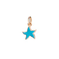 DoDo Anhänger Stellina (DMB7002-STARS-TTR9R) aus Roségold mit Emaille und Türkis