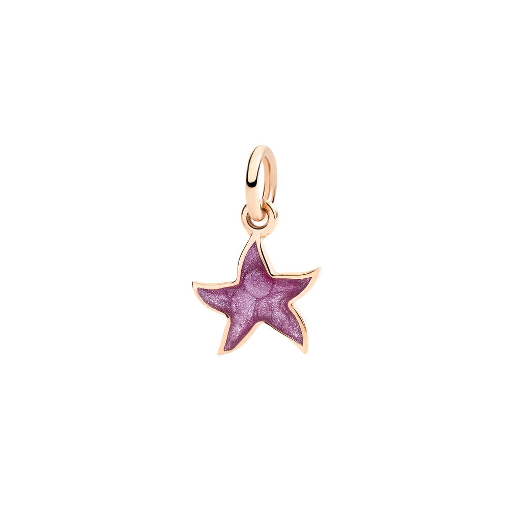DoDo Anhänger Stellina (DMC4008-STARS-EPV9R) aus Roségold mit Emaille und Perlmutt