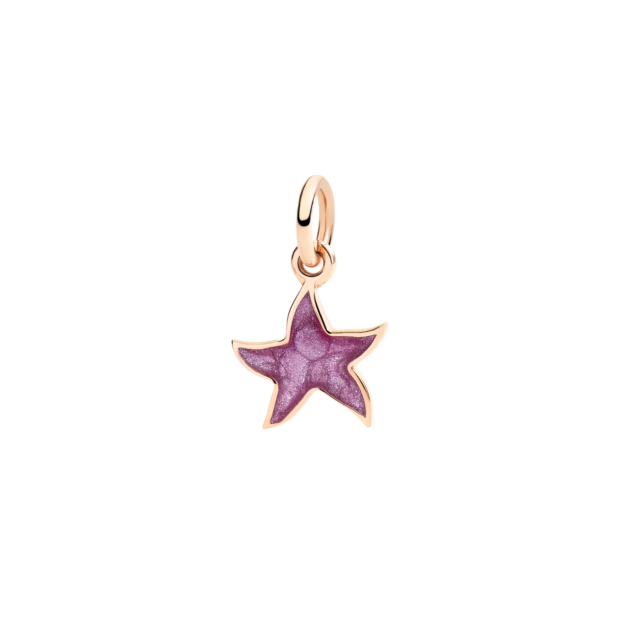 DoDo Anhänger Stellina (DMC4008-STARS-EPV9R) aus Roségold mit Emaille und Perlmutt