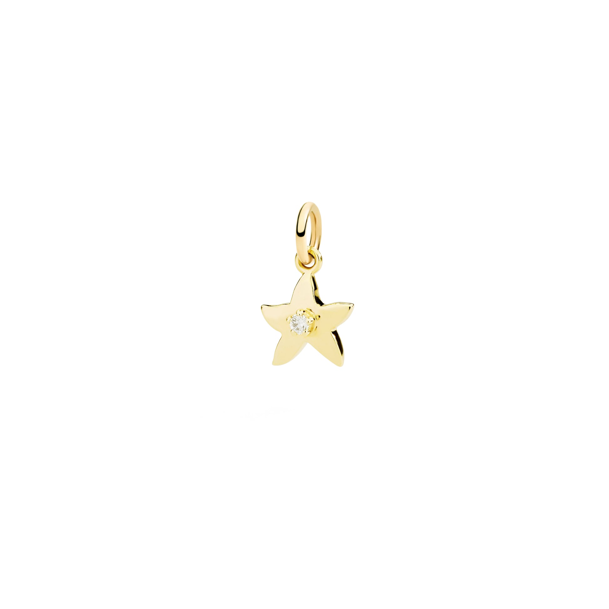 DoDo Anhänger Stellina (DMC5017-STARX-DB09G) aus Gelbgold mit Diamant