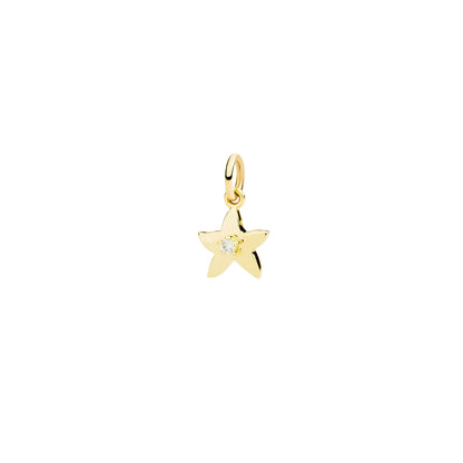 DoDo Anhänger Stellina (DMC5017-STARX-DB09G) aus Gelbgold mit Diamant