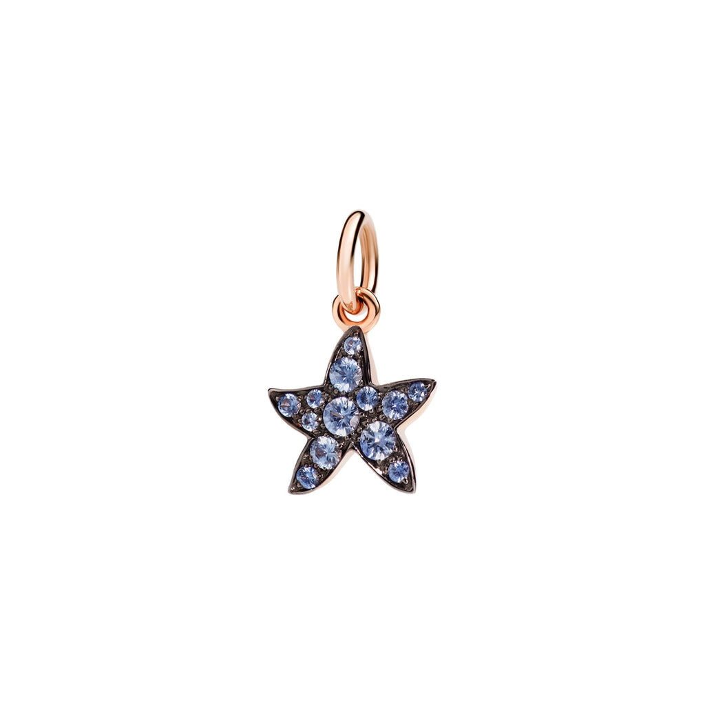 DoDo Anhänger Stellina „Precious“ (DMB5003-STARS-0ZA9R) aus Roségold mit Saphir