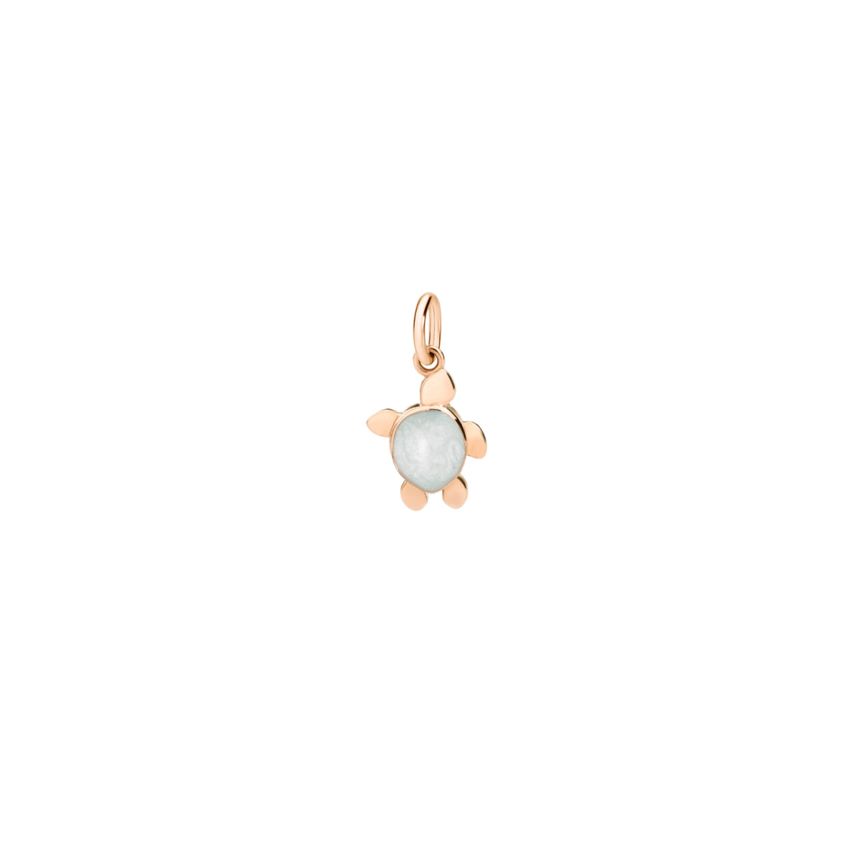 DoDo Anhänger Wasserschildkröte aus Roségold und Emaille (DMC0027-TURTL-EPA9R) aus Roségold mit Emaille