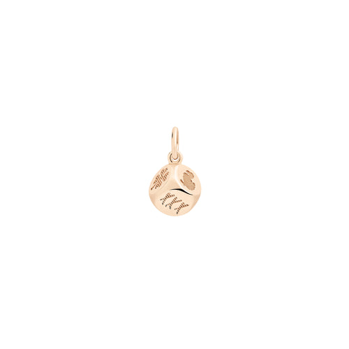 DoDo Anhänger Würfel (DMC4003-DICES-BR09R) aus Roségold mit Diamant