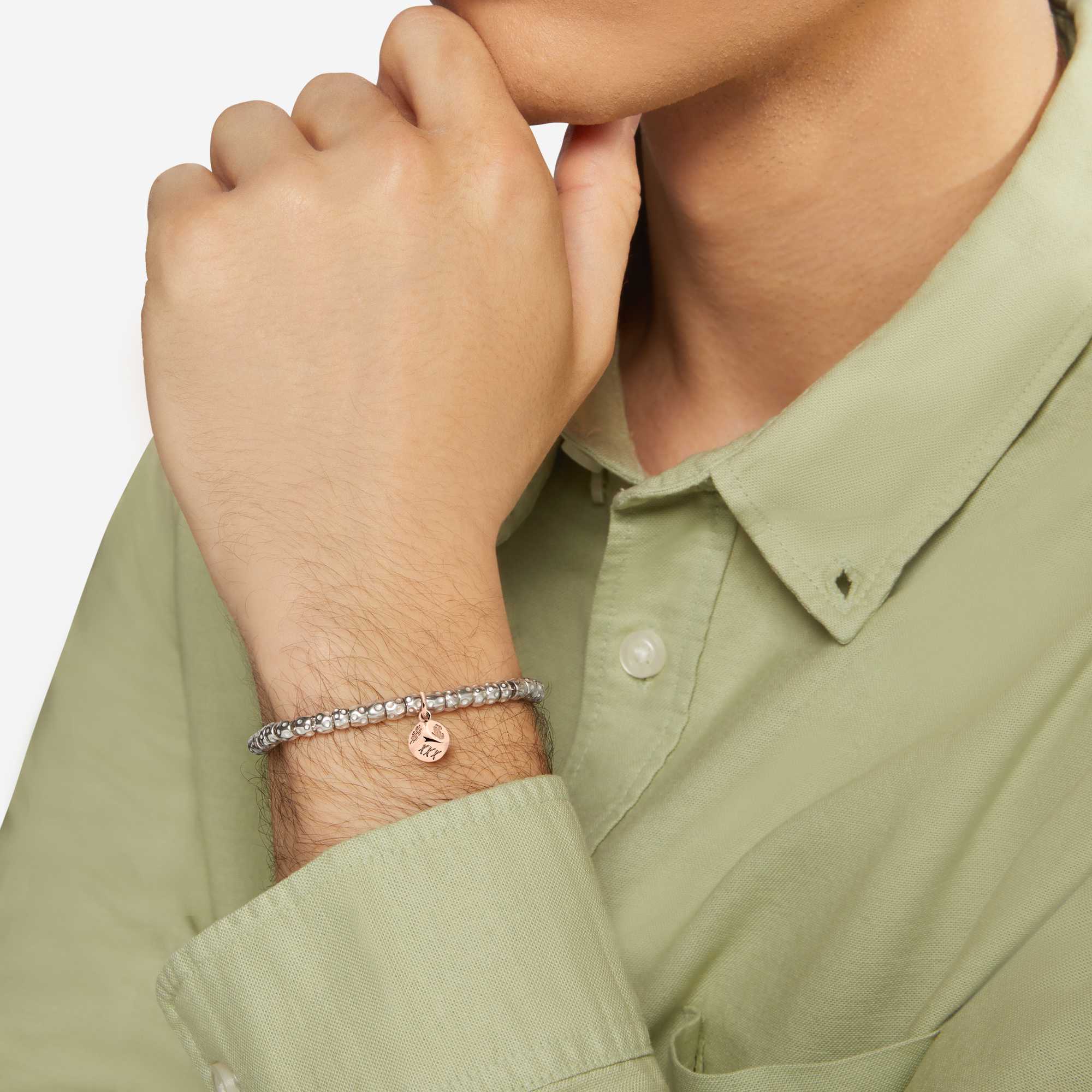 DoDo Anhänger Würfel (DMC4003-DICES-BR09R) aus Roségold mit Diamant