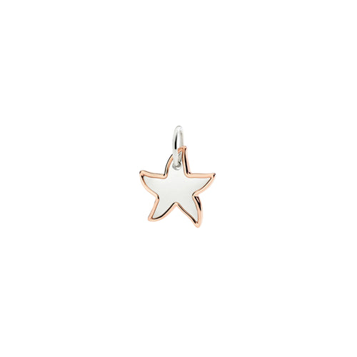 DoDo Anhänger XL Stellina aus Silber und Roségold (DMC5023-STARL-0009R) aus Bicolor-Gold