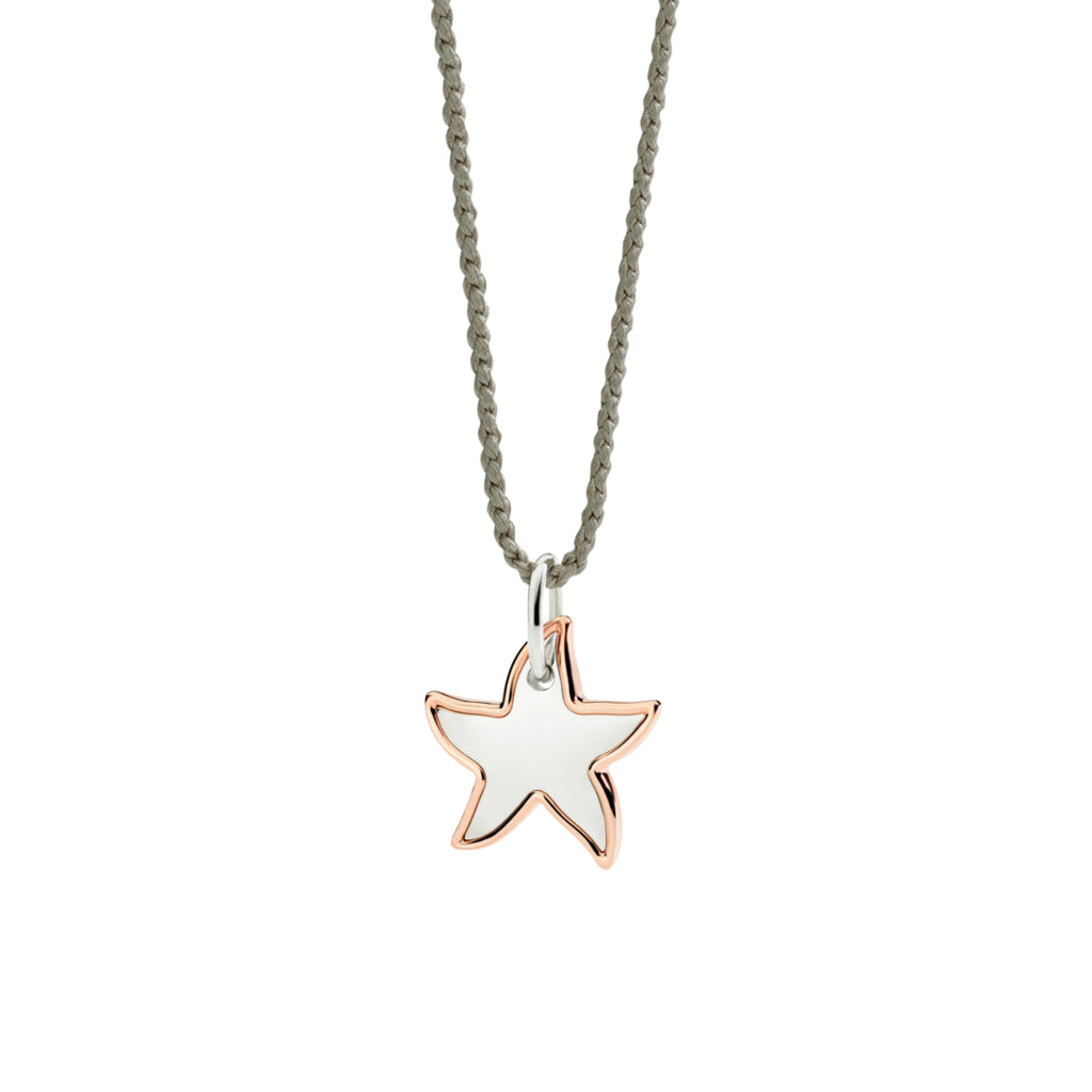 DoDo Anhänger XL Stellina aus Silber und Roségold (DMC5023-STARL-0009R) aus Bicolor-Gold