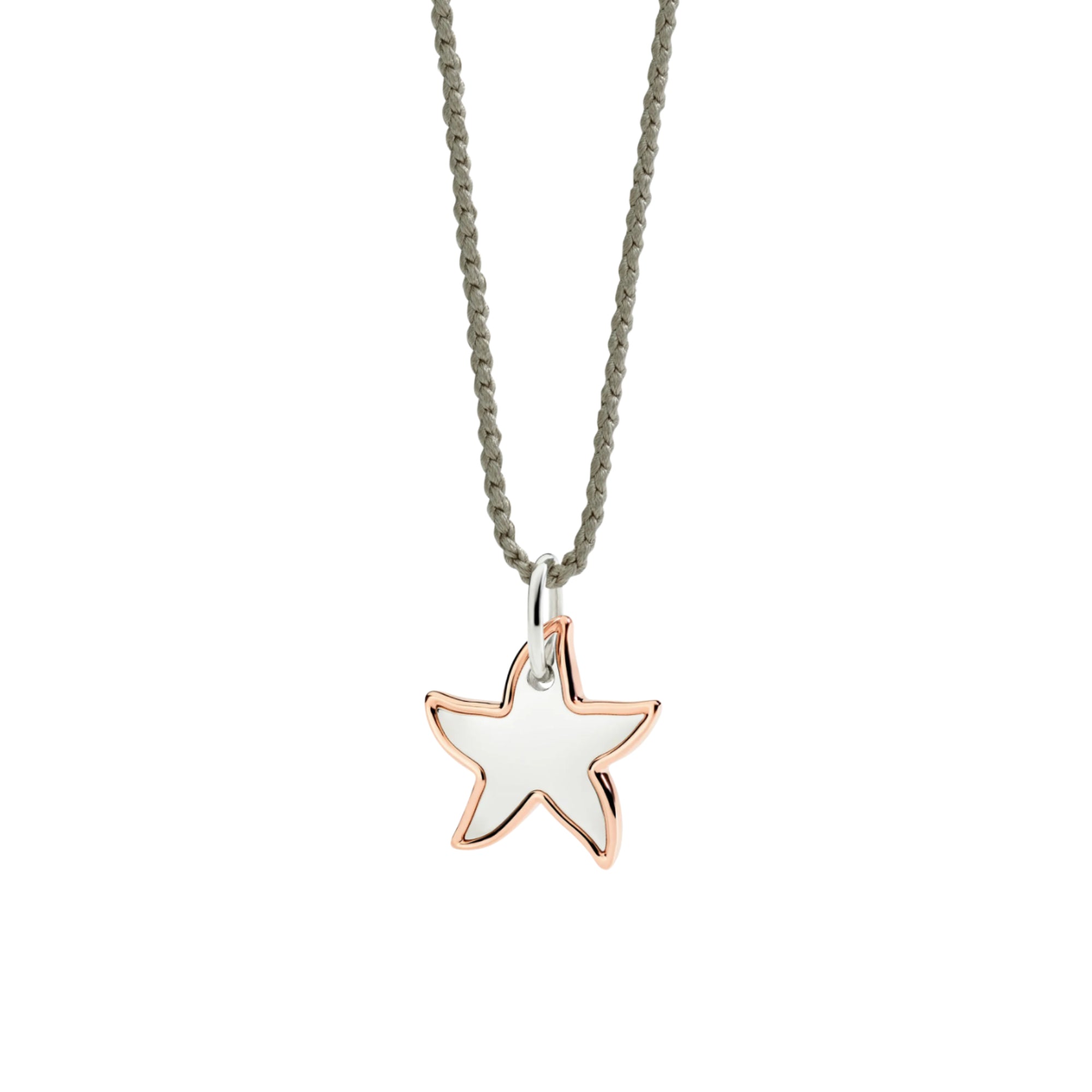 DoDo Anhänger XL Stellina aus Silber und Roségold (DMC5023-STARL-0009R) aus Bicolor-Gold