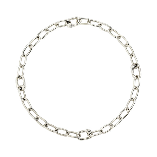 DoDo Armband Essentials mit aufklappbaren Gliedern (DBC1001-CHAIN-000AG) aus Silber