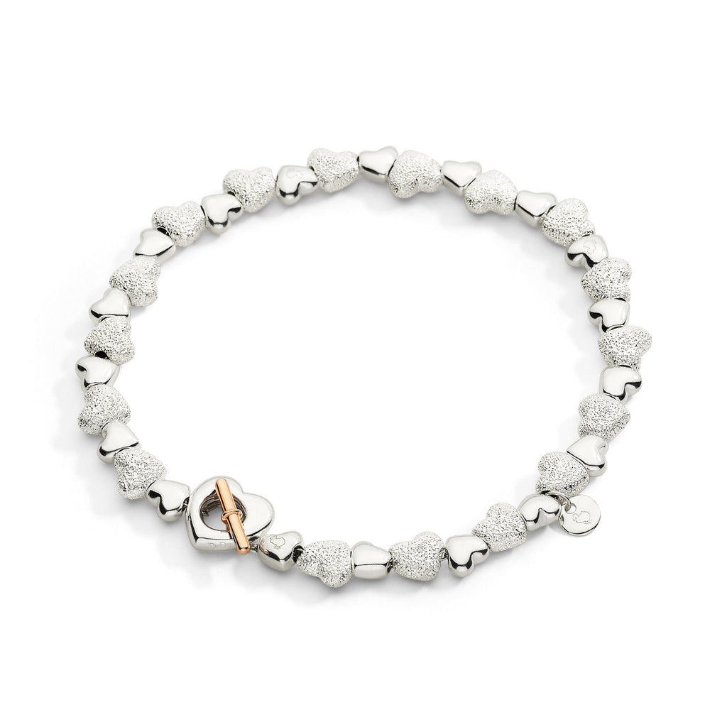 DoDo Armband Herz mit Komponenten (DBC6005-HEART-MIX9A) aus Bicolor-Gold