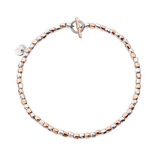 DoDo Armband Mini-Granelli (DBC0002-GRANX-G9AMX) aus Bicolor-Gold