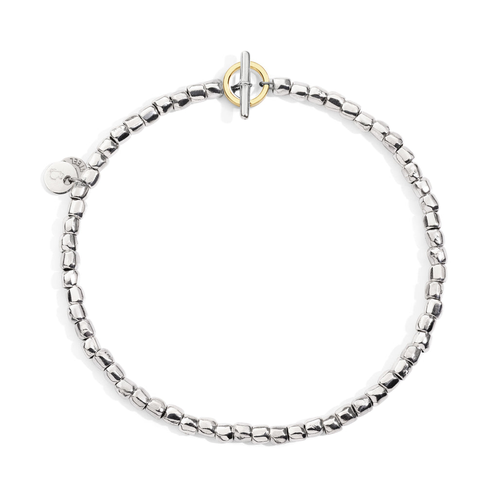 DoDo Armband Mini-Granelli (DBC6014-GRANX-GAGMX) aus Bicolor-Gold
