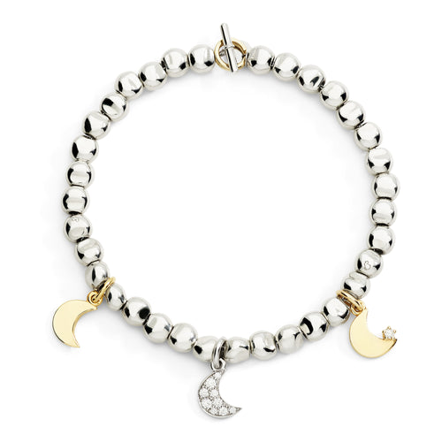 DoDo Armband Mini-Pepita (DBC6000-PEPIT-MIX9A) aus Gelbgold, Sterlingsilber, Edelstahl
