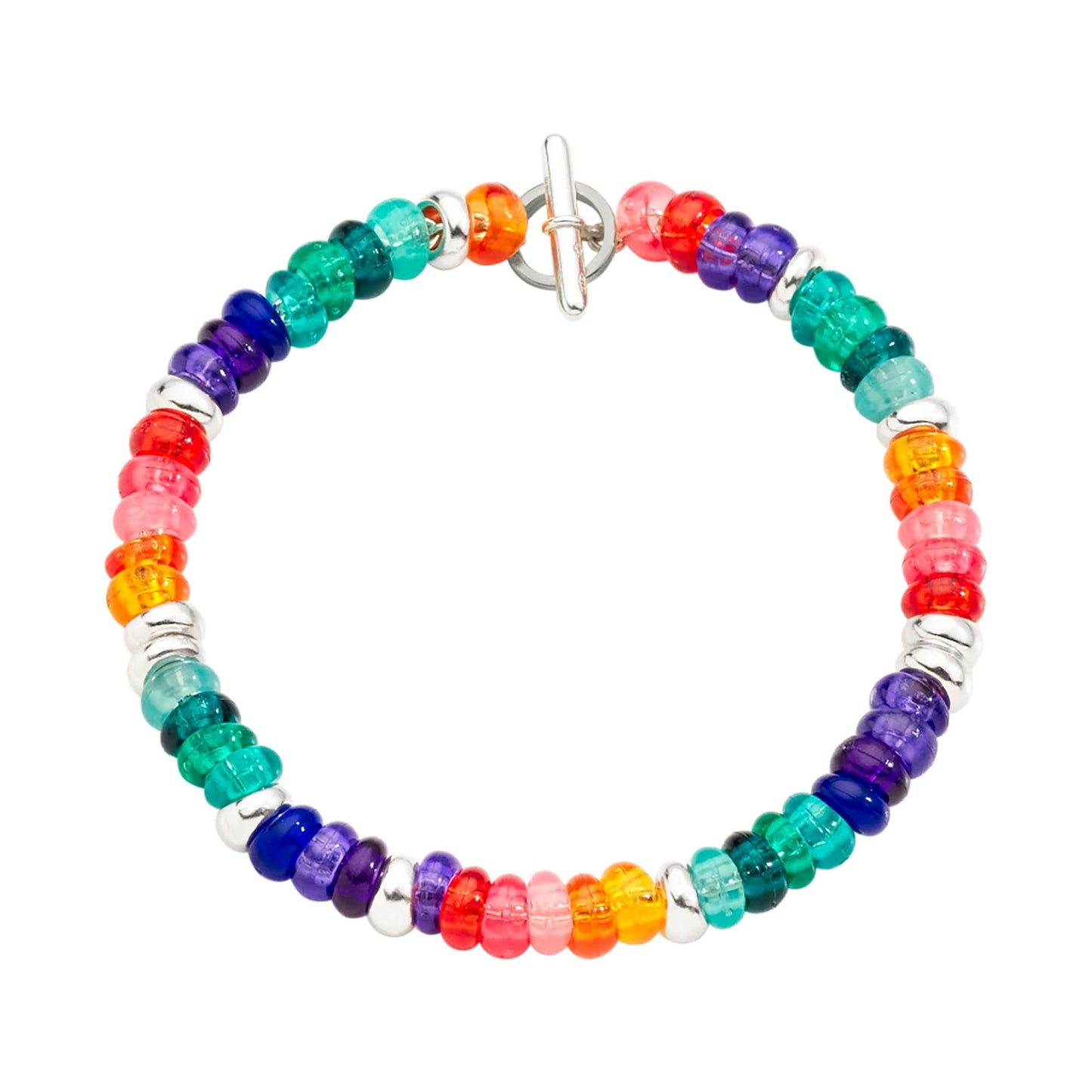 DoDo Armband Rondelle Rainbow (DBC2004-RONDE-RN0AG) aus Silber