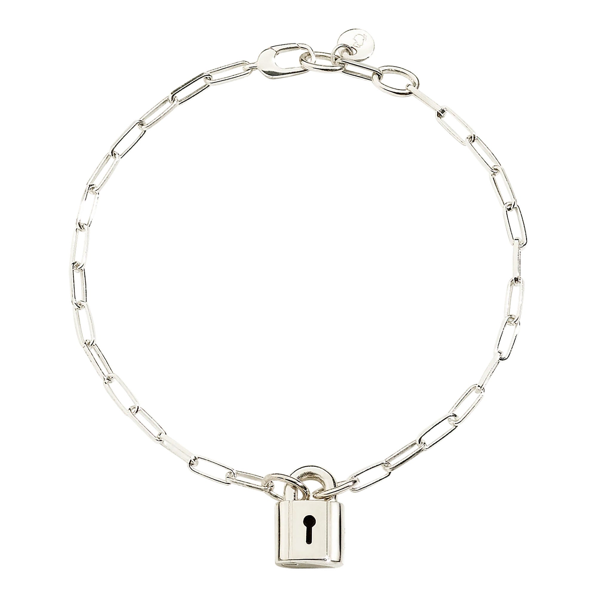 DoDo Armband Vorhängeschloss (DBC2002-LOCKS-000AG) aus Silber