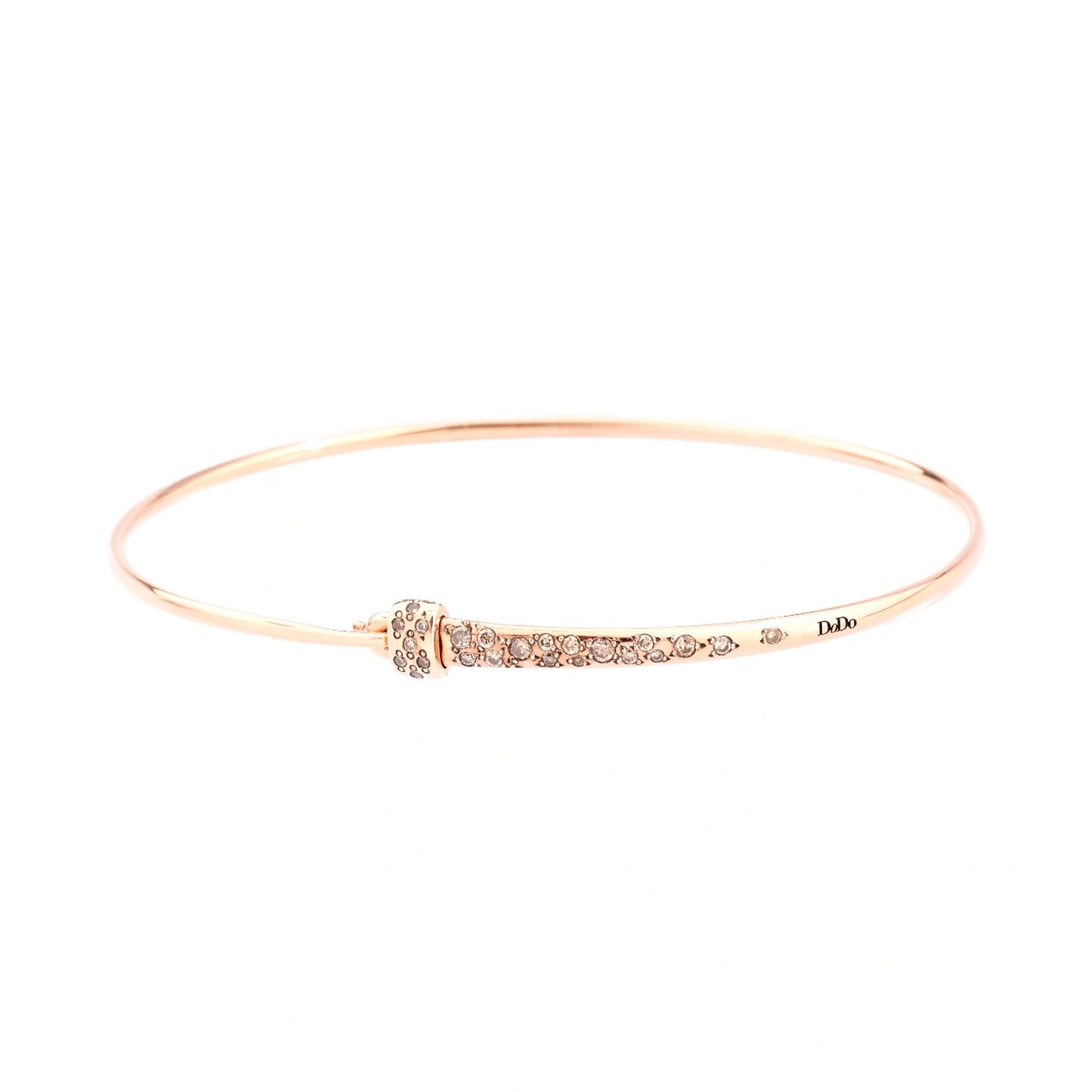 DoDo Armreif Essentials mit Stopper (DBC0006-BANGL-DBR9R) aus Roségold mit Diamant