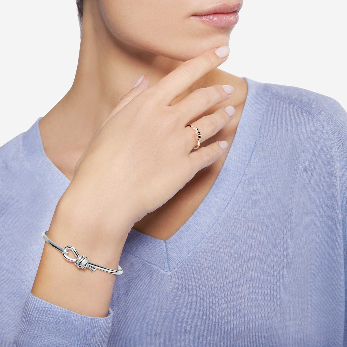 DoDo Armreif Nodo Silber (DBC4013-KNOT0-000AG) aus Silber