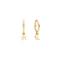 DoDo Creolen Stellina und Mond (DOC5032-UNIVE-0009G) aus Gelbgold