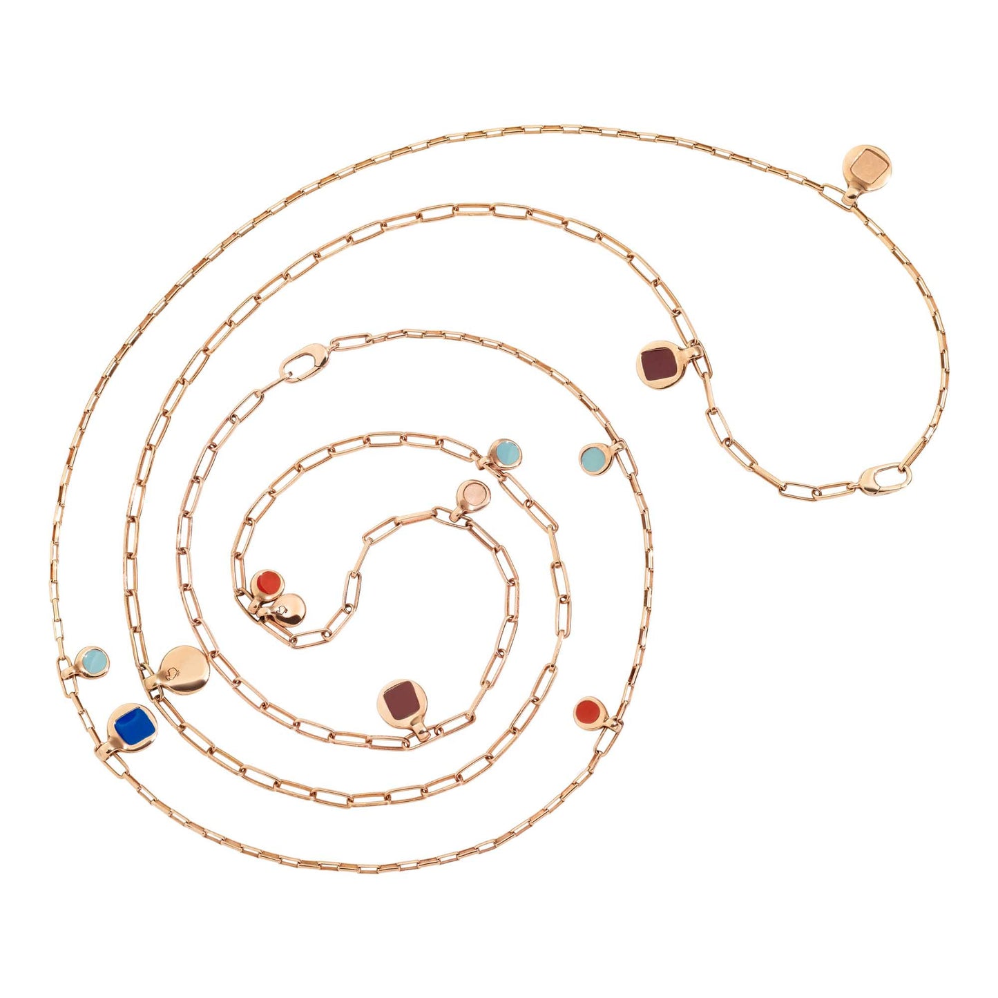 DoDo Halskette Bazaar (DCC1010-BAZAA-EXRAG) aus Silber mit Emaille