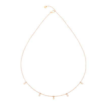 Halskette Essentials, Roségold • Diamant von DoDo (DCC2011-ESSEN-DB09R)