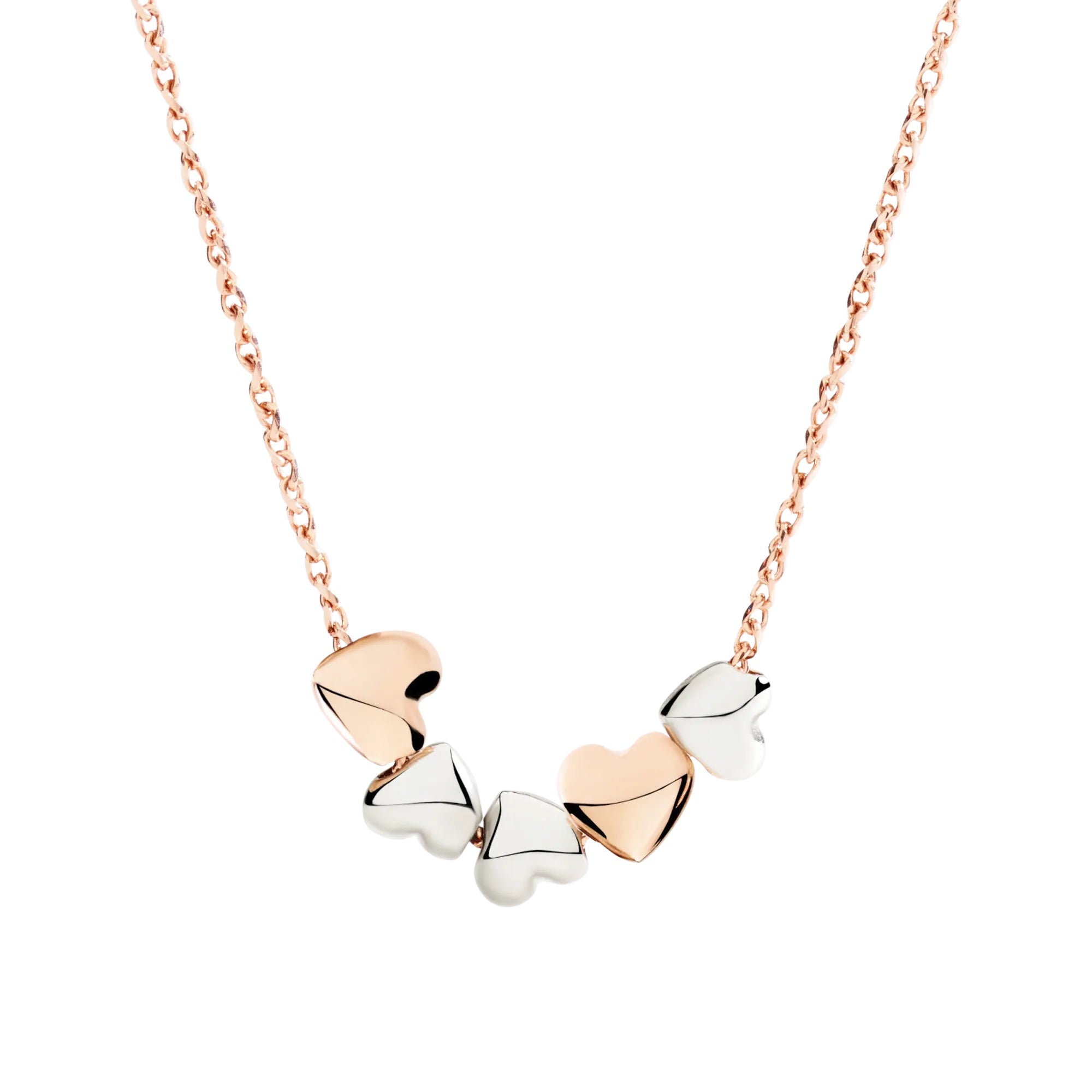 DoDo Halskette Herz aus Roségold und Silber (DCC5000-HEART-0009A) aus Bicolor-Gold
