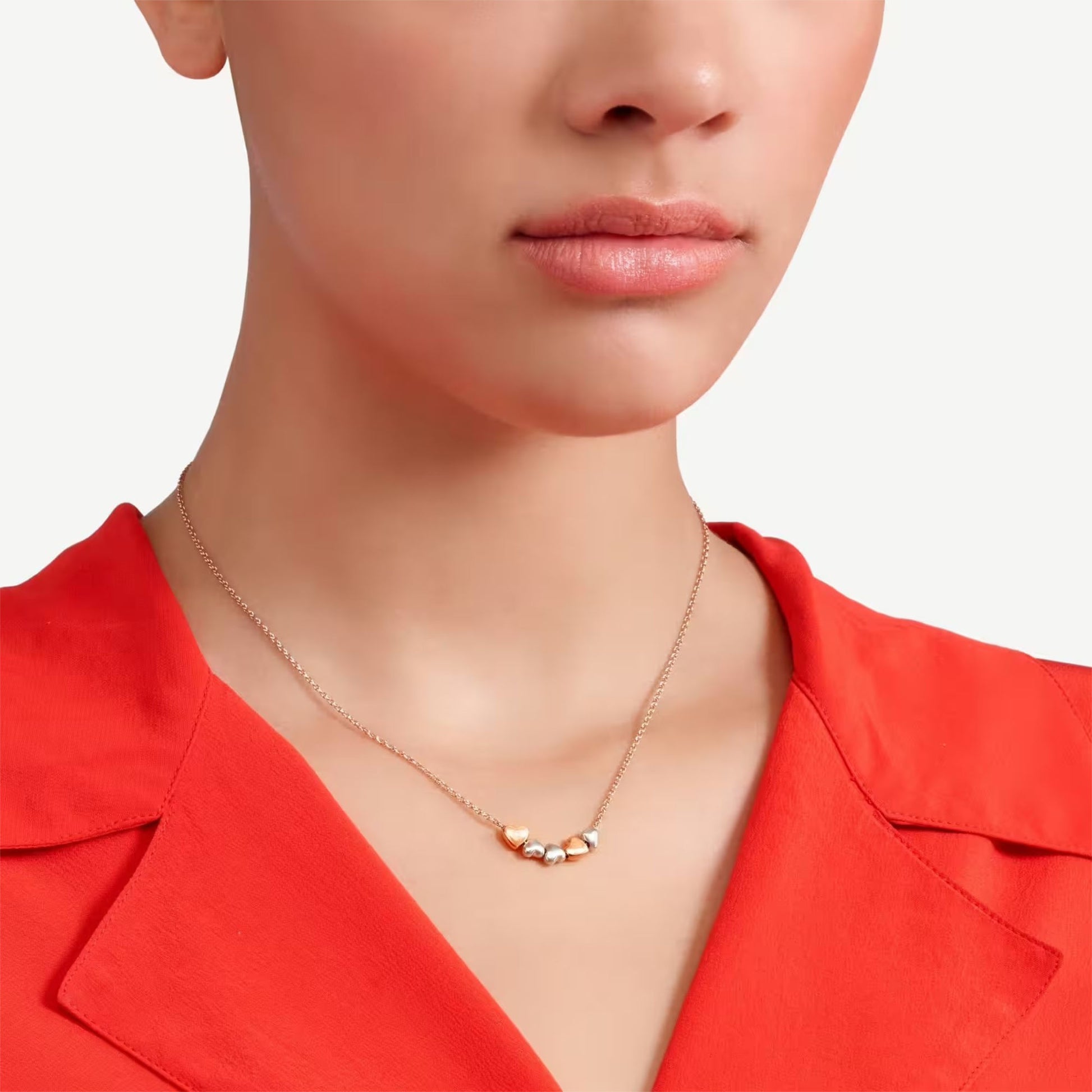 DoDo Halskette Herz aus Roségold und Silber (DCC5000-HEART-0009A) aus Bicolor-Gold