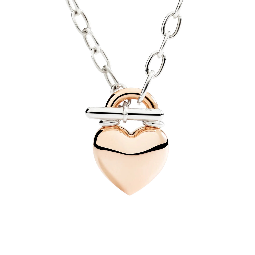 DoDo Halskette Herz aus Roségold und Silber (DCC5001-HEART-0009A) aus Bicolor-Gold