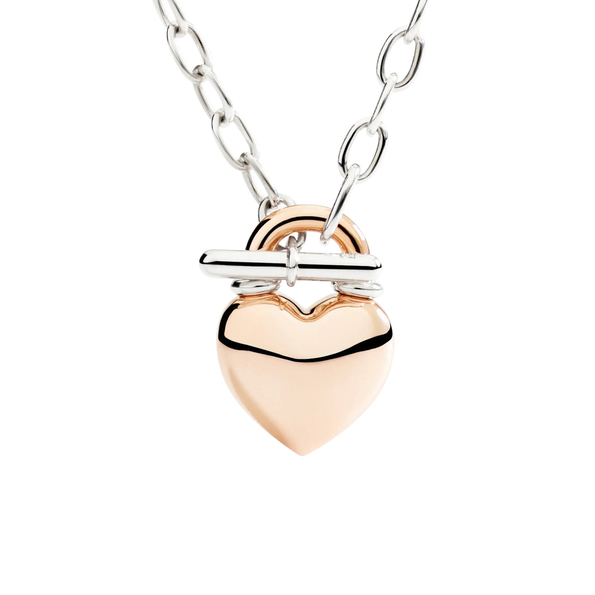 DoDo Halskette Herz aus Roségold und Silber (DCC5001-HEART-0009A) aus Bicolor-Gold
