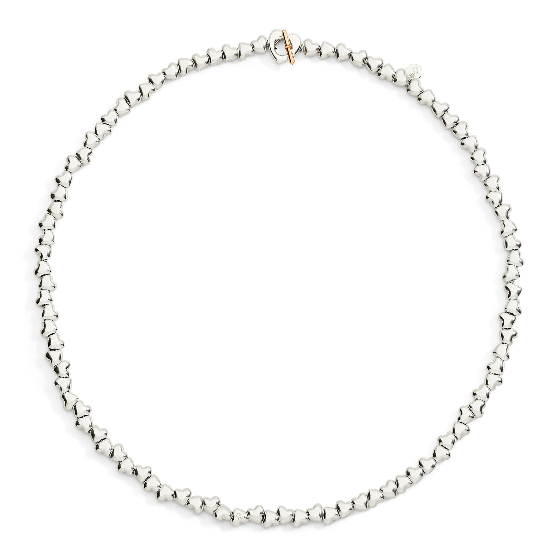 DoDo Halskette Herz mit Komponenten (DCC6005-HEART-MIX9A) aus Bicolor-Gold