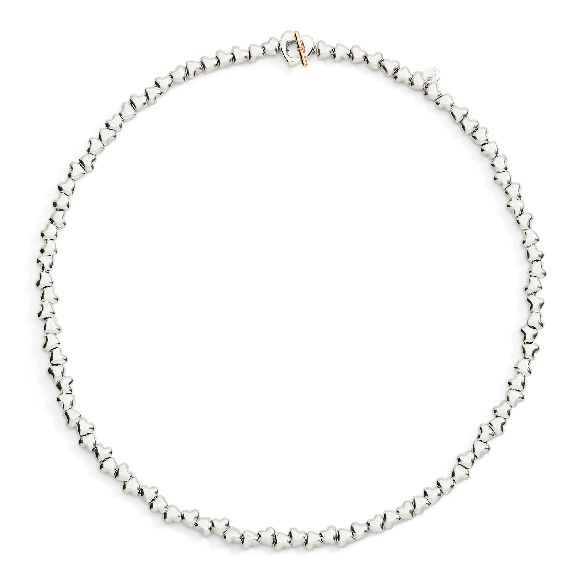 DoDo Halskette Herz mit Komponenten (DCC6005-HEART-MIX9A) aus Bicolor-Gold